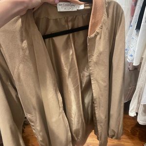 St. Croix Knits Suede Jacket Size Medium